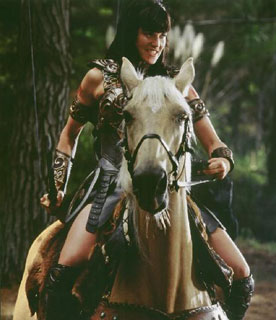 Xena on Argo chasing fox